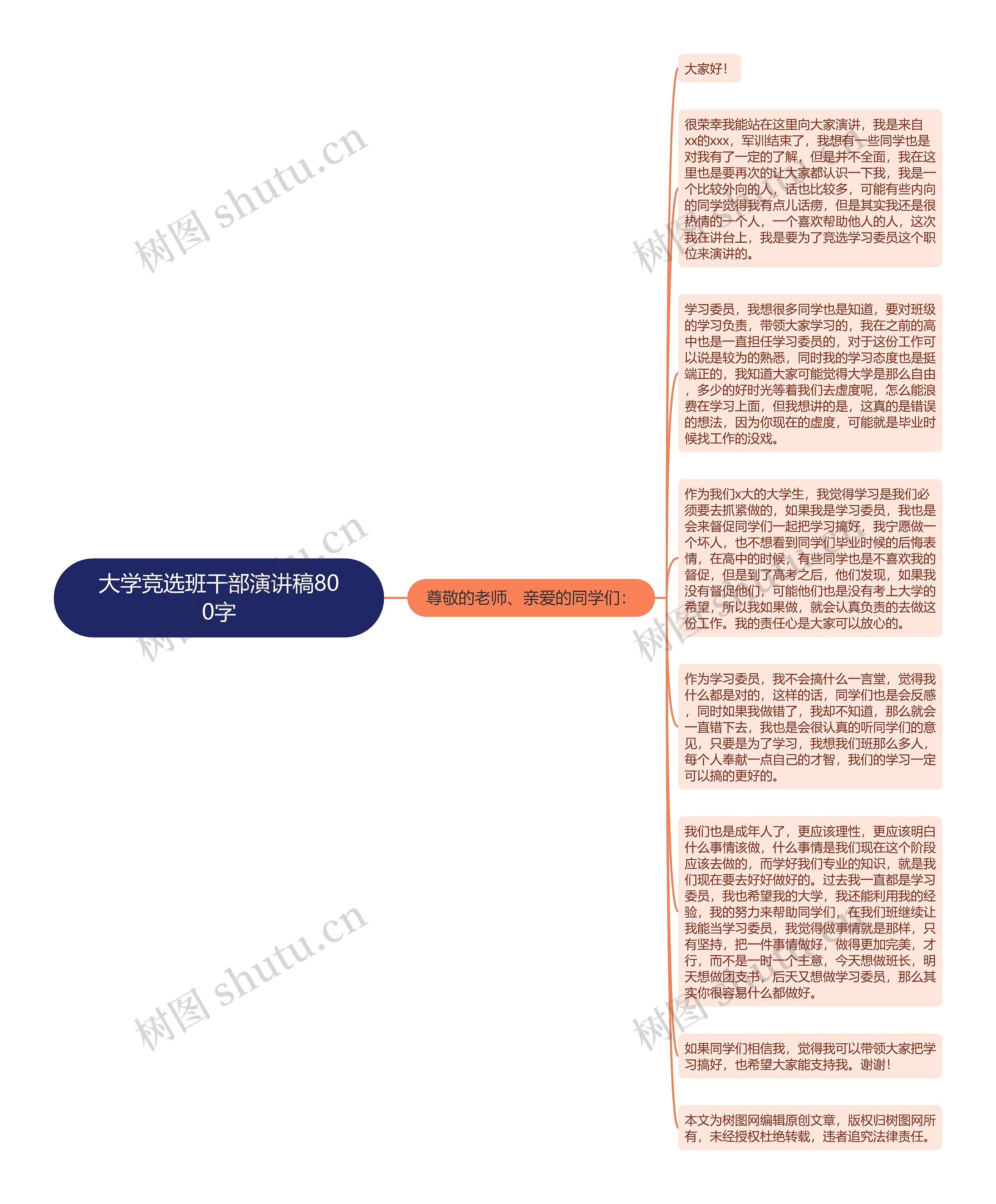 大学竞选班干部演讲稿800字