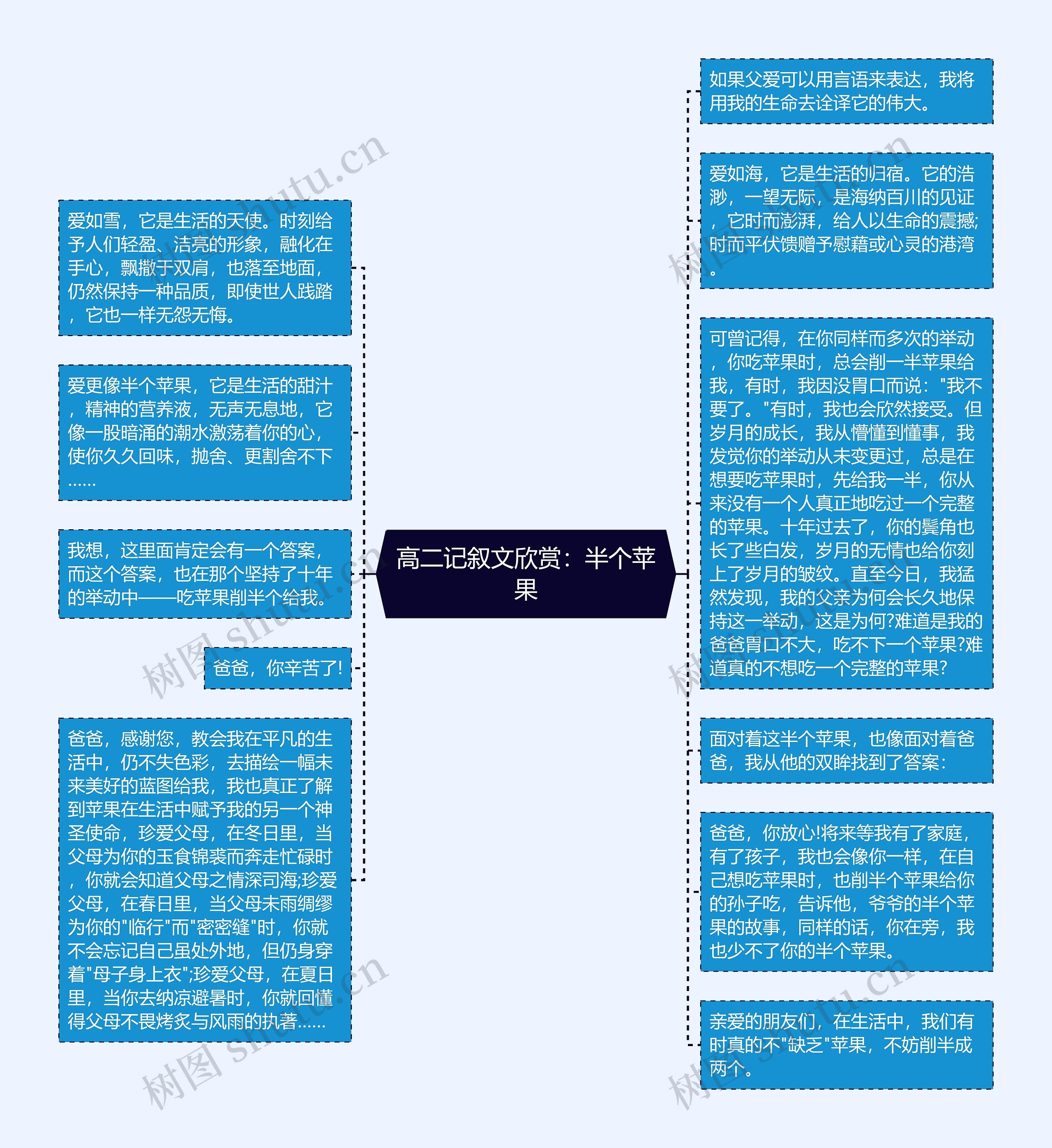 高二记叙文欣赏：半个苹果