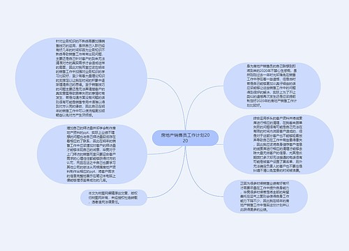 房地产销售员工作计划2020