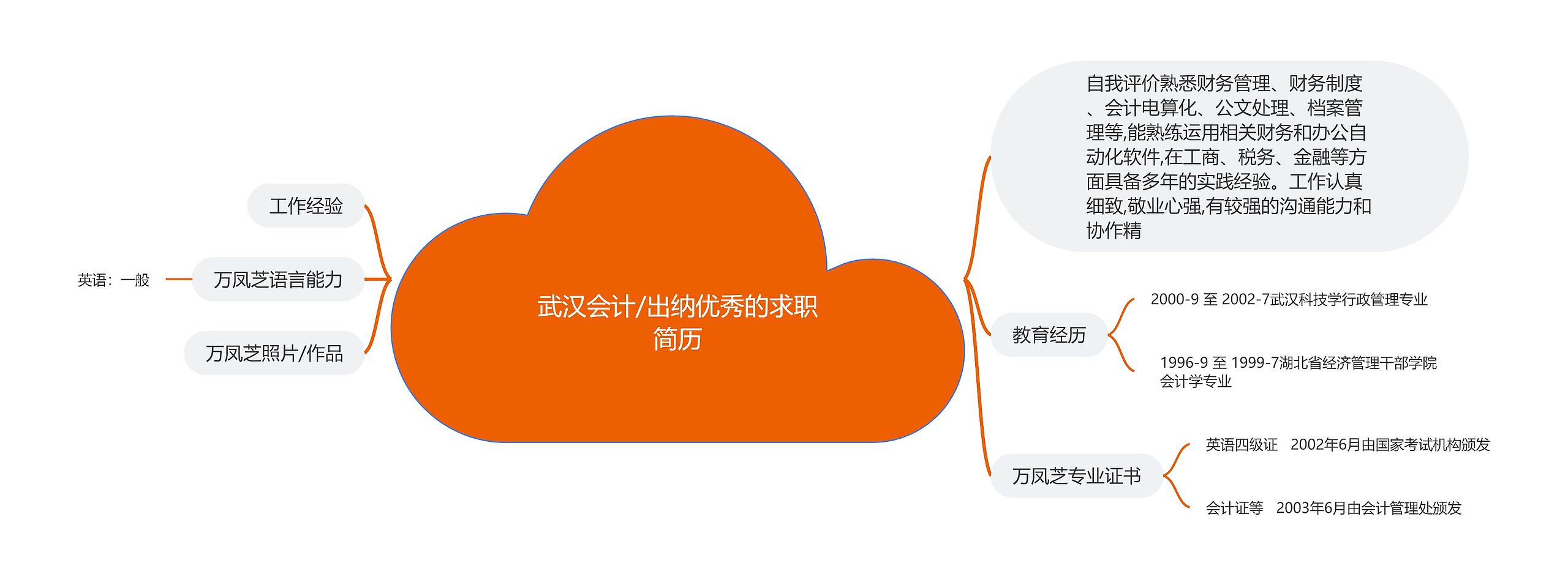 武汉会计/出纳优秀的求职简历