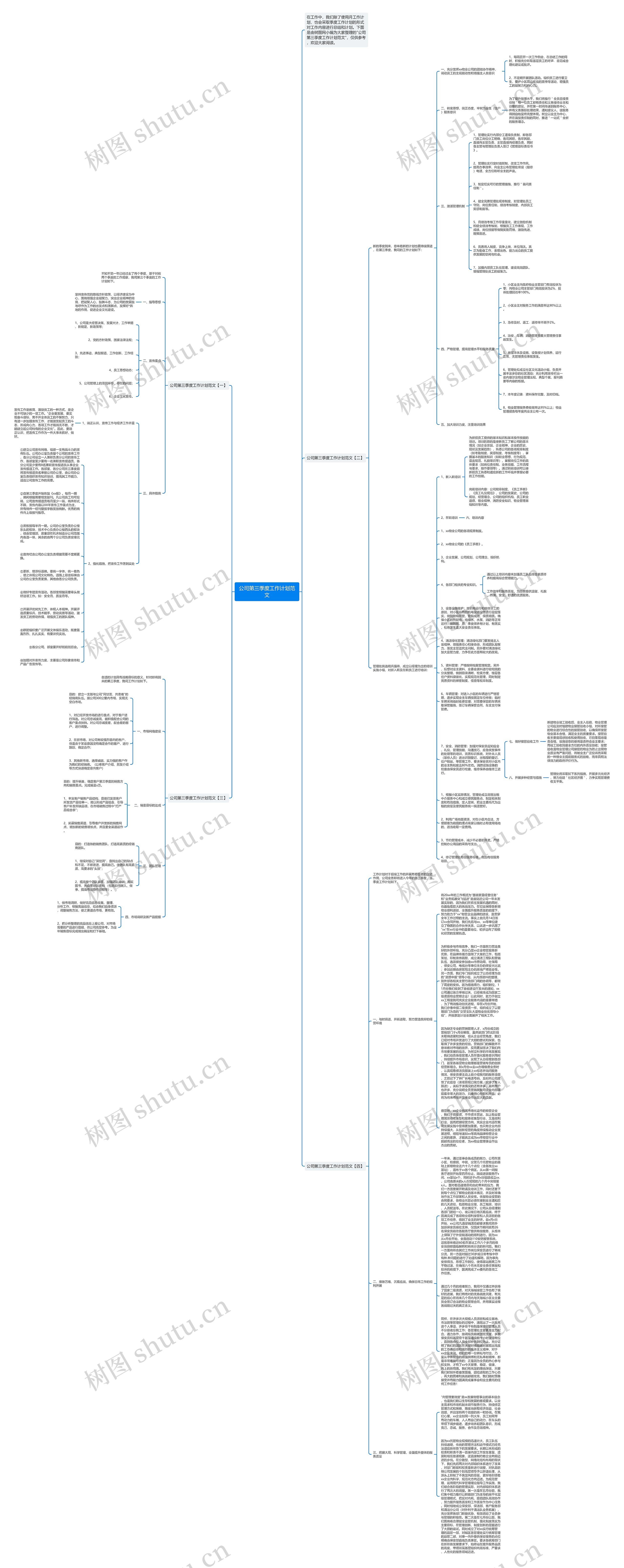 公司第三季度工作计划范文
