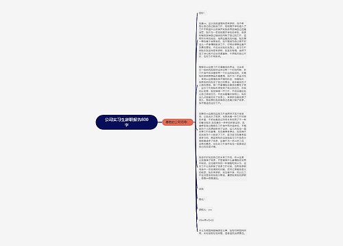 公司实习生辞职报告800字