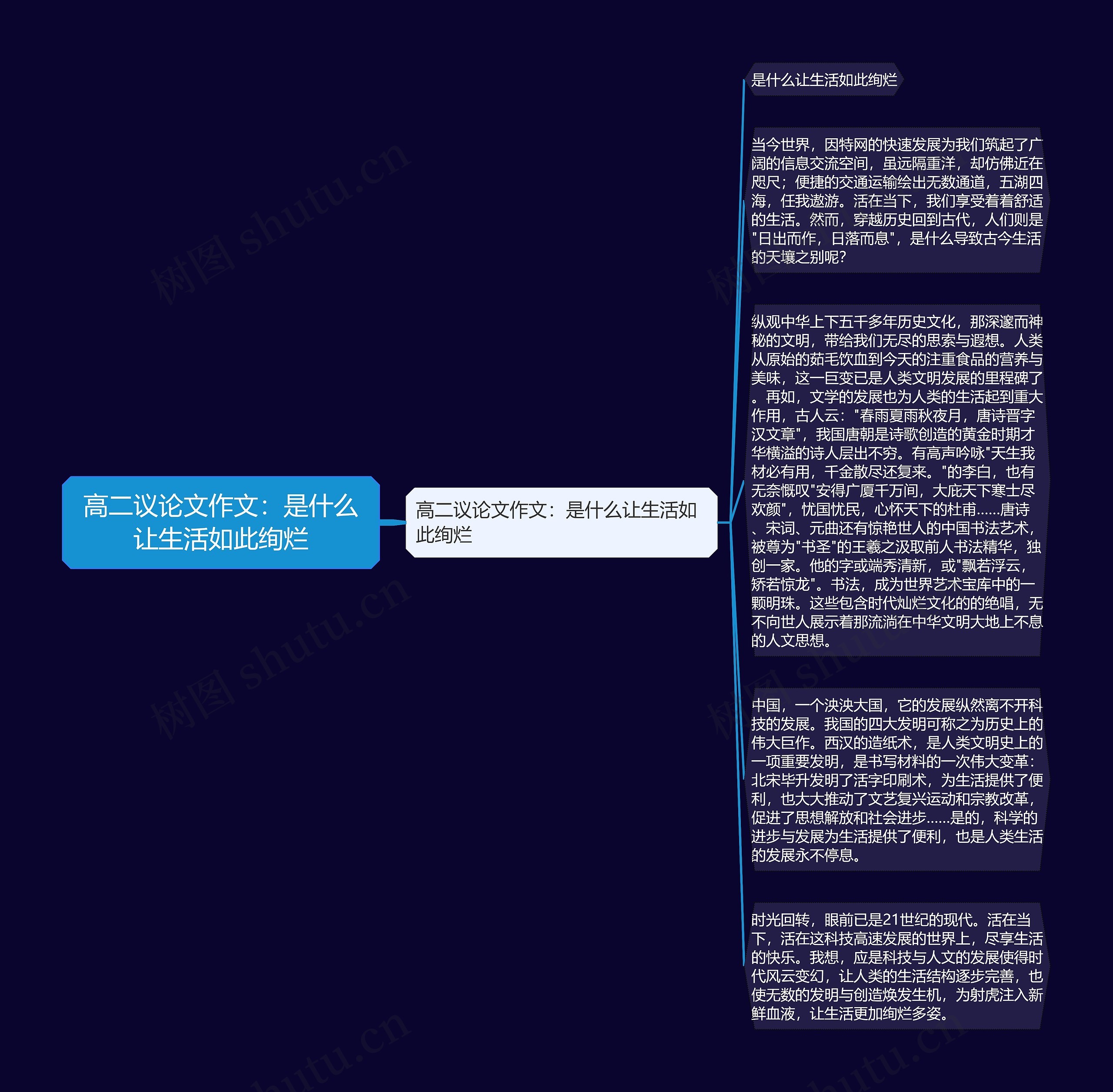 高二议论文作文：是什么让生活如此绚烂