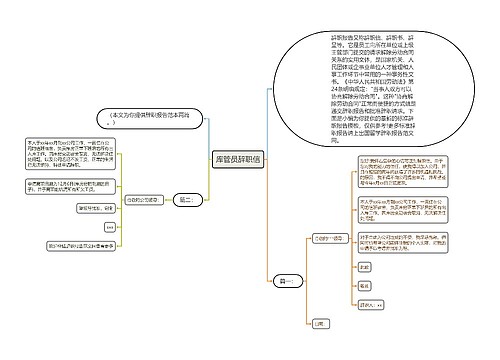 库管员辞职信