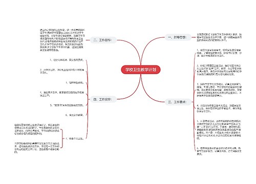 学校卫生教学计划