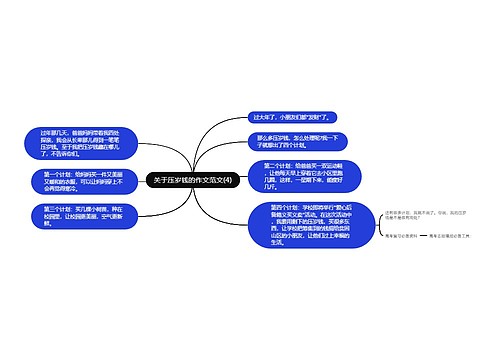 关于压岁钱的作文范文(4)