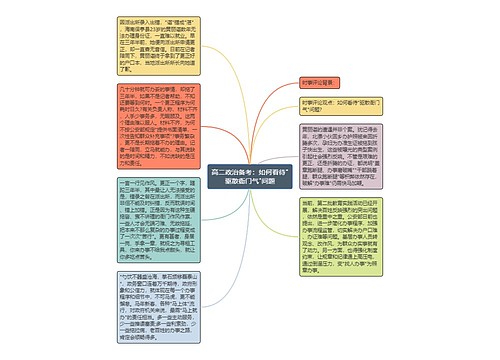 高二政治备考：如何看待"驱散衙门气"问题