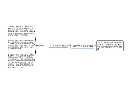 入党申请书300字范文