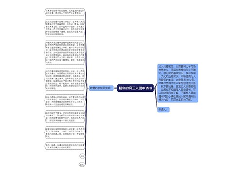 精彩的高三入团申请书