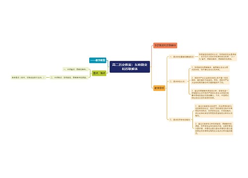 高二历史教案：东欧剧变和苏联解体