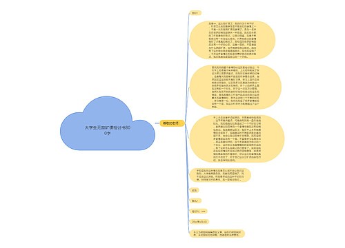 大学生无故旷课检讨书800字