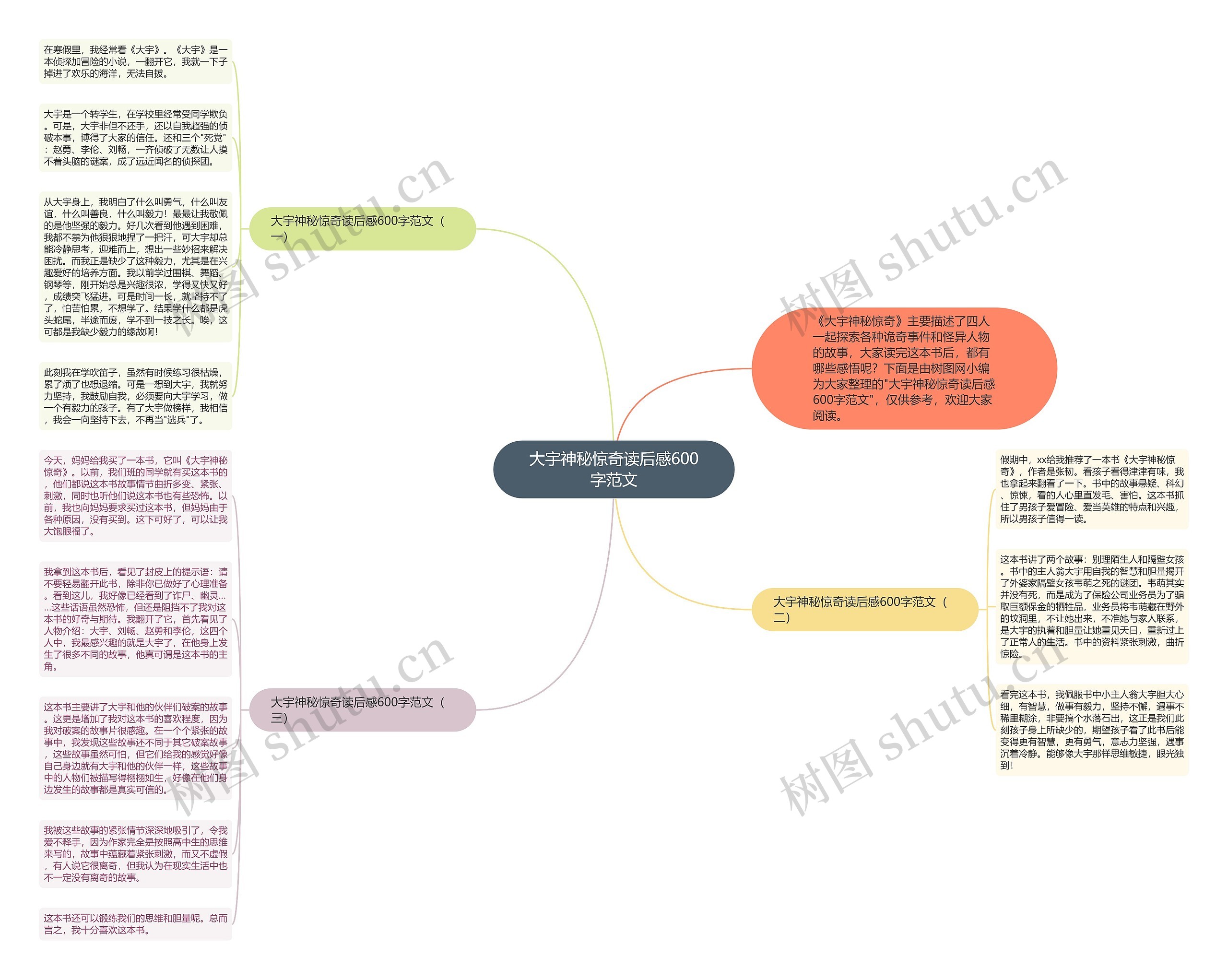 大宇神秘惊奇读后感600字范文思维导图