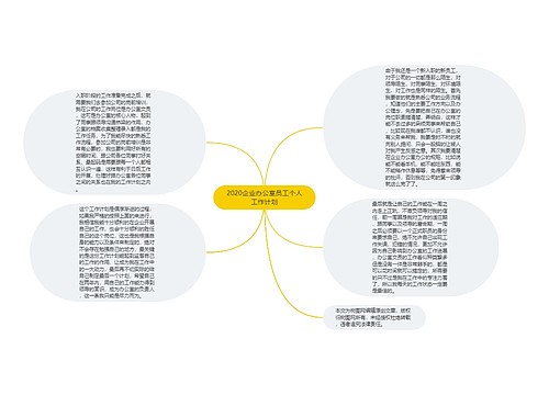 2020企业办公室员工个人工作计划