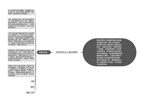 怎样写高三入团申请书