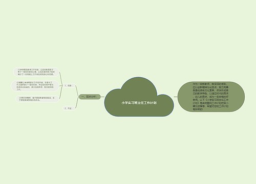 小学实习班主任工作计划