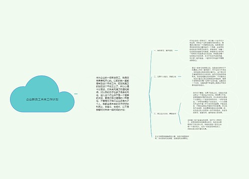 企业新员工未来工作计划