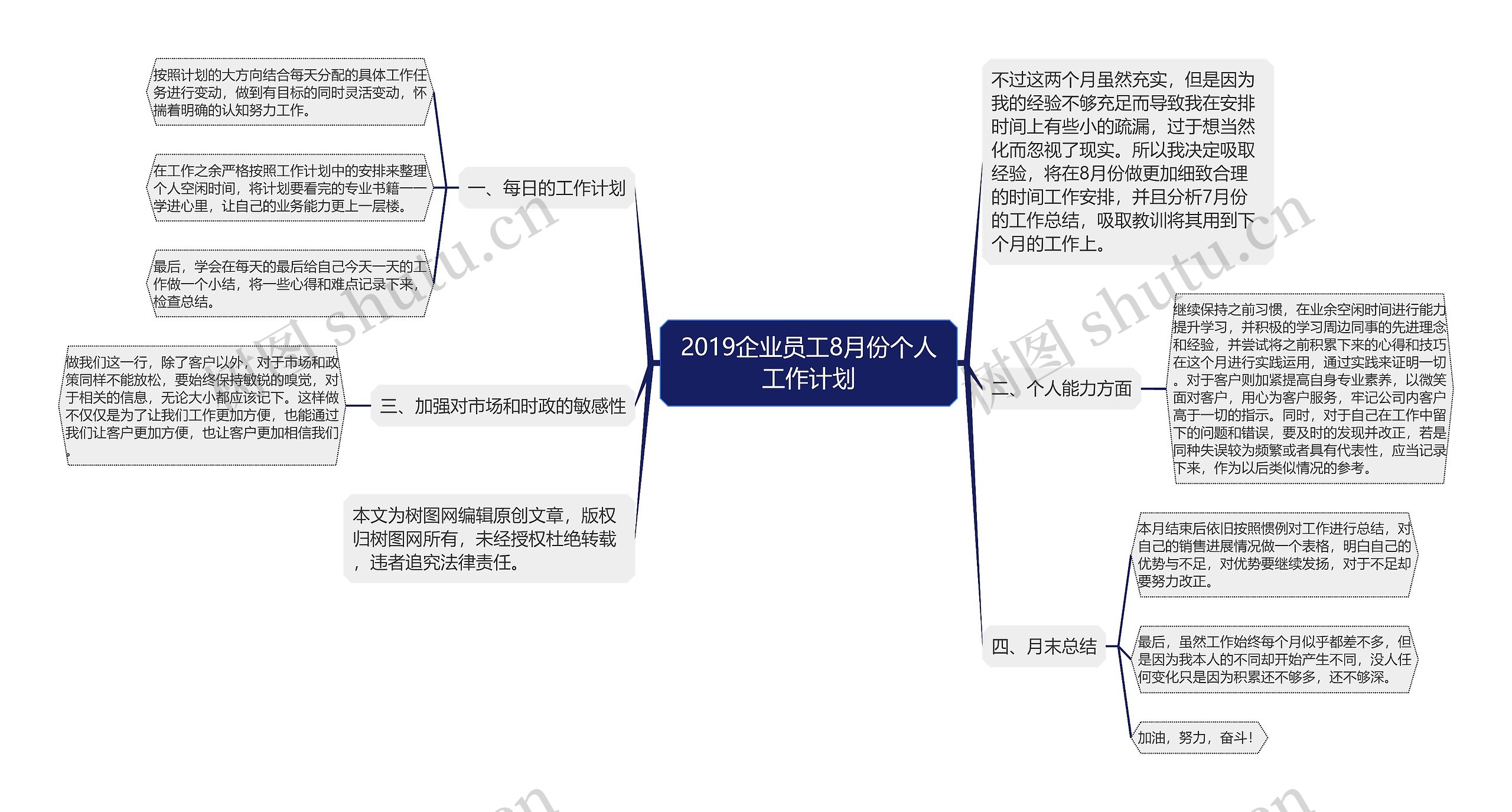 2019企业员工8月份个人工作计划