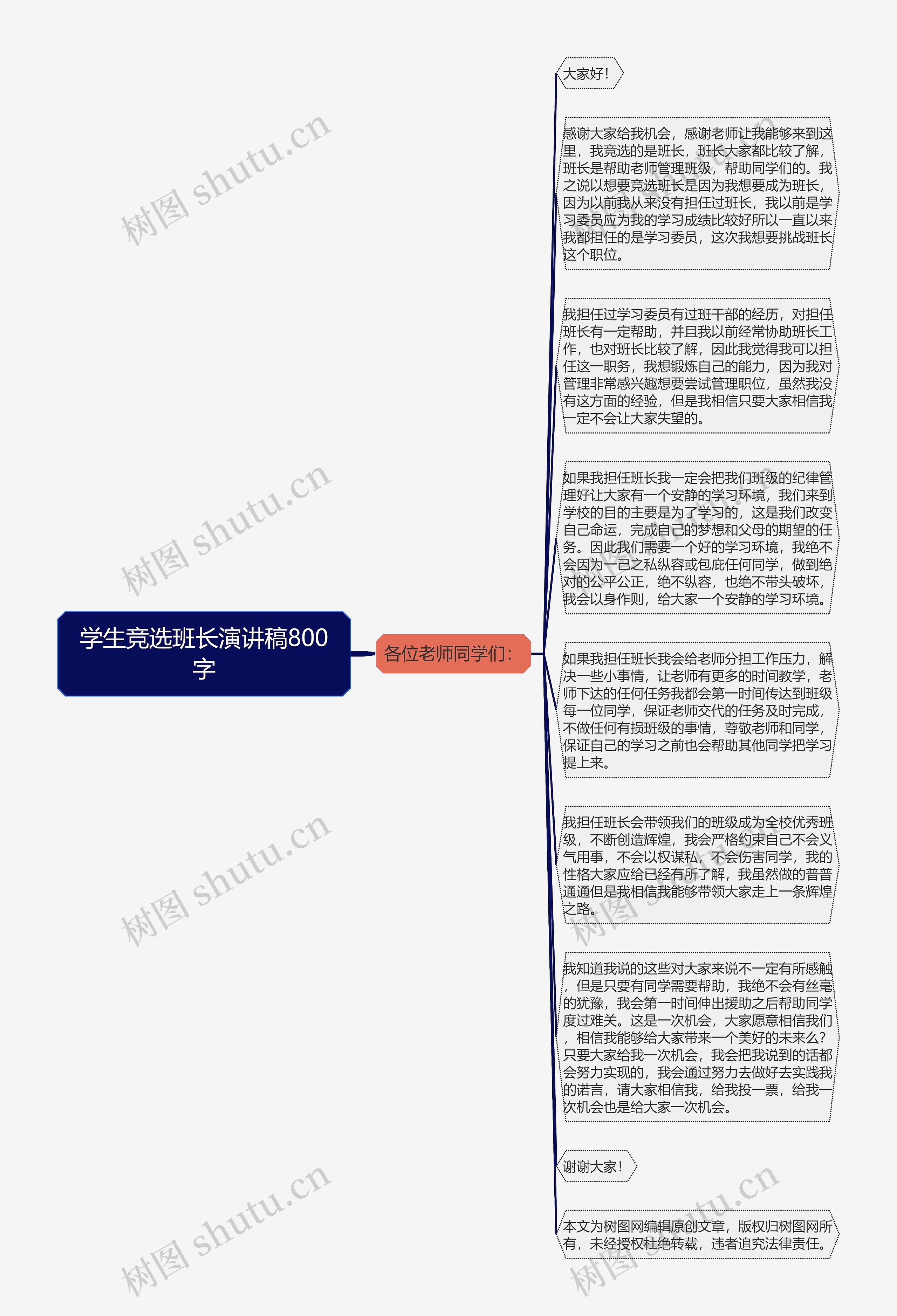 学生竞选班长演讲稿800字