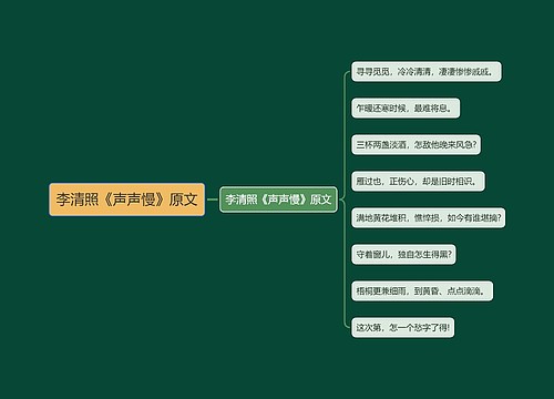 李清照《声声慢》原文