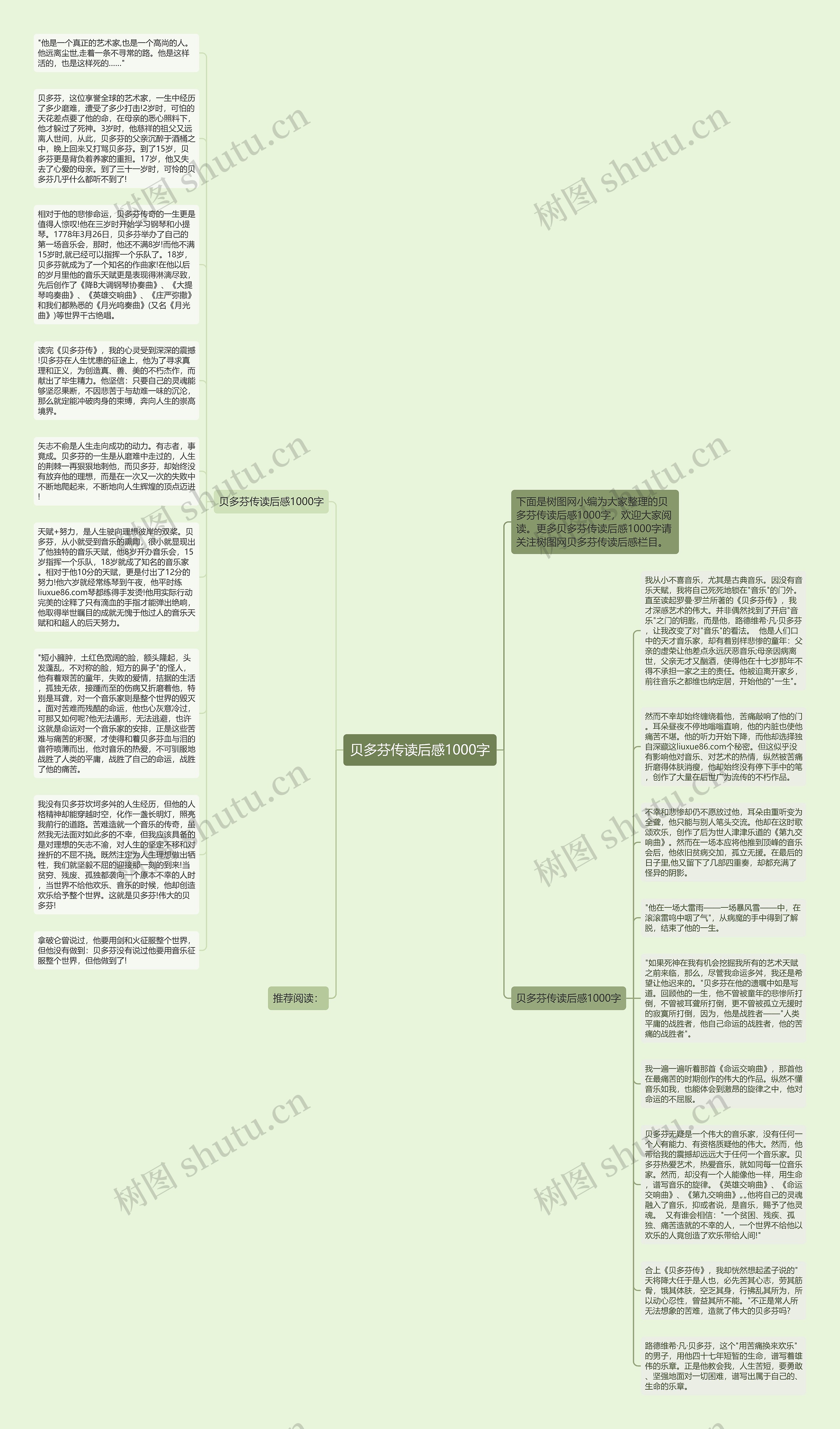 贝多芬传读后感1000字思维导图
