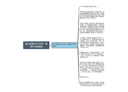 高二叙事作文700字：我成长中的烦恼