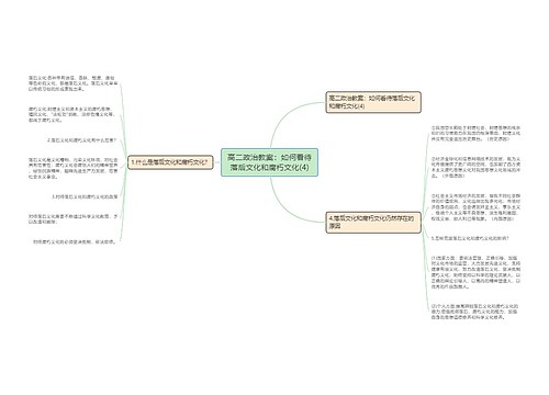 高二政治教案：如何看待落后文化和腐朽文化(4)