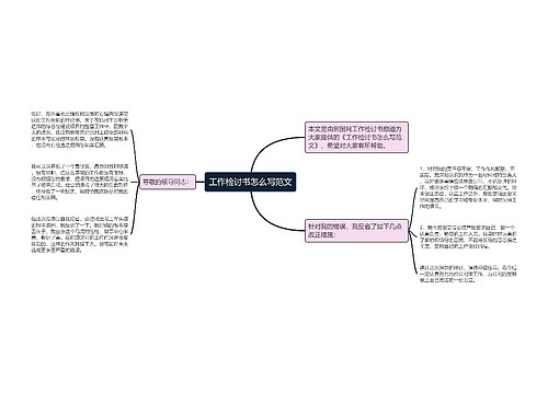 工作检讨书怎么写范文