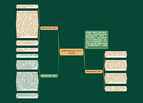 蓝精灵读后感范文500字系列3篇