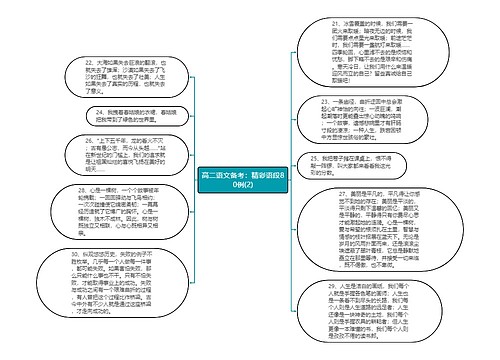 高二语文备考：精彩语段80例(2)