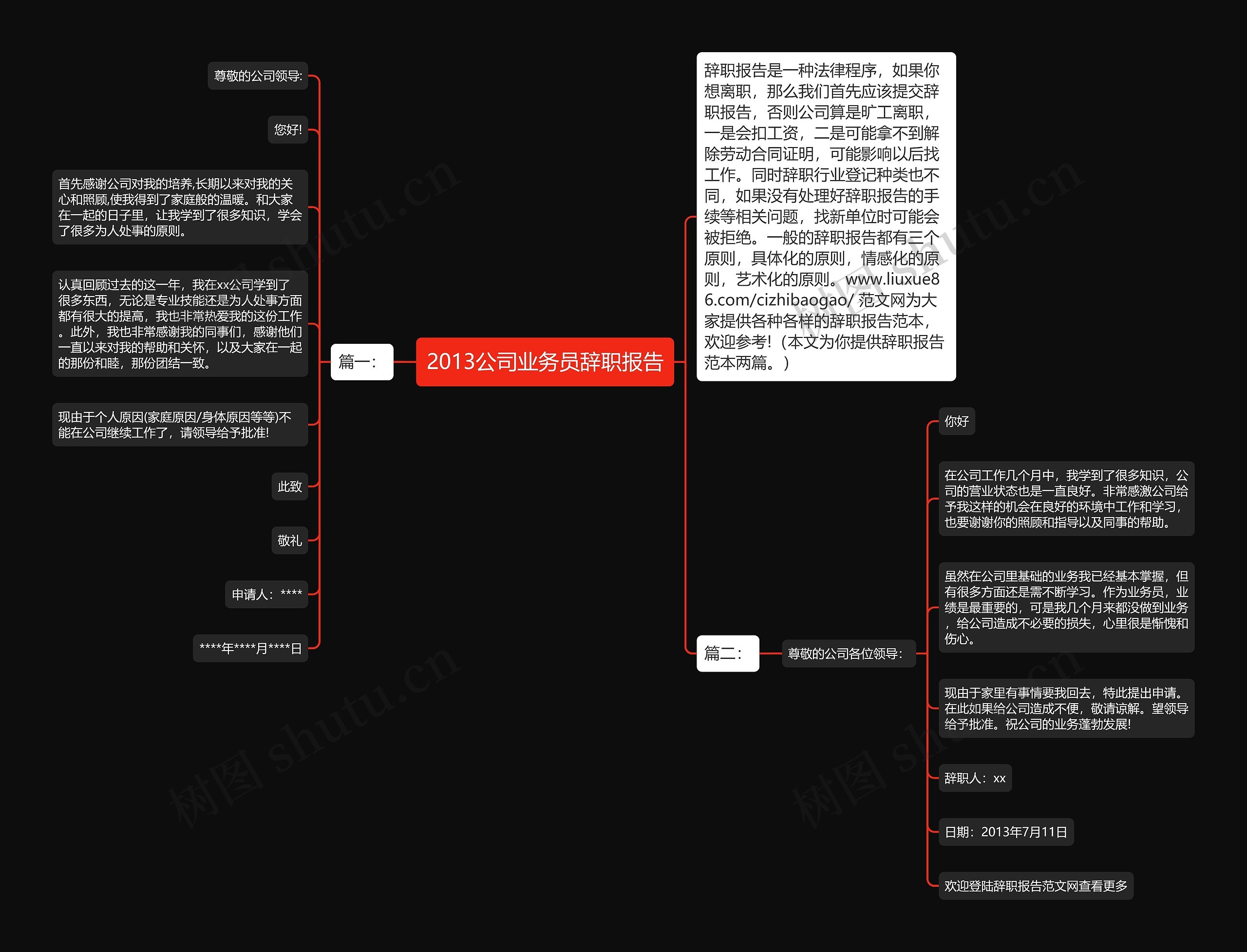 2013公司业务员辞职报告