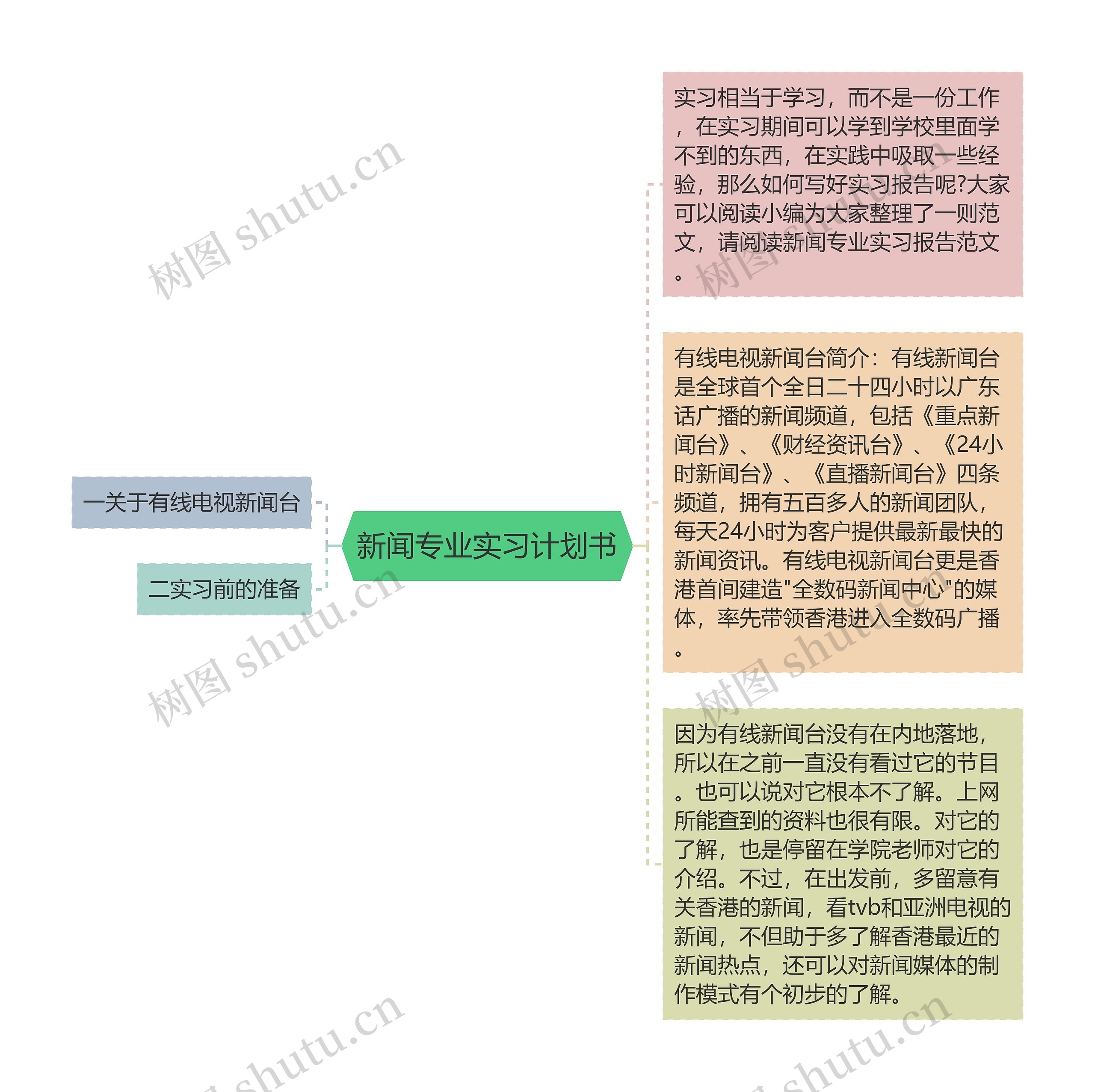 新闻专业实习计划书