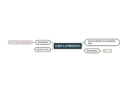 长春护士/护理简历样本