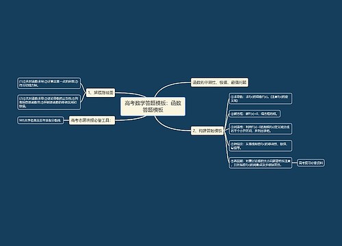 高考数学答题模板:函数答题模板 高考数学答题模板:函数答题模板