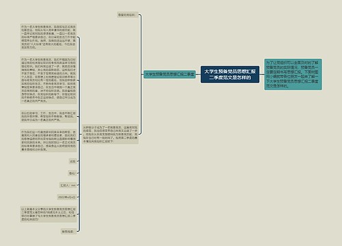 大学生预备党员思想汇报二季度范文是怎样的