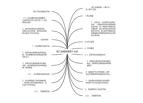 高二地理教案第十七讲