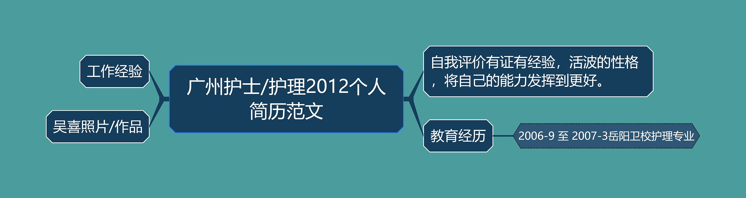 广州护士/护理2012个人简历范文