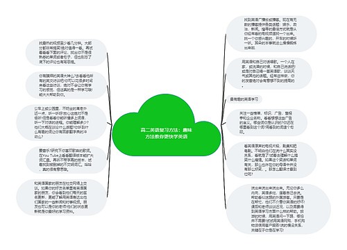 高二英语复习方法：趣味方法教你更快学英语