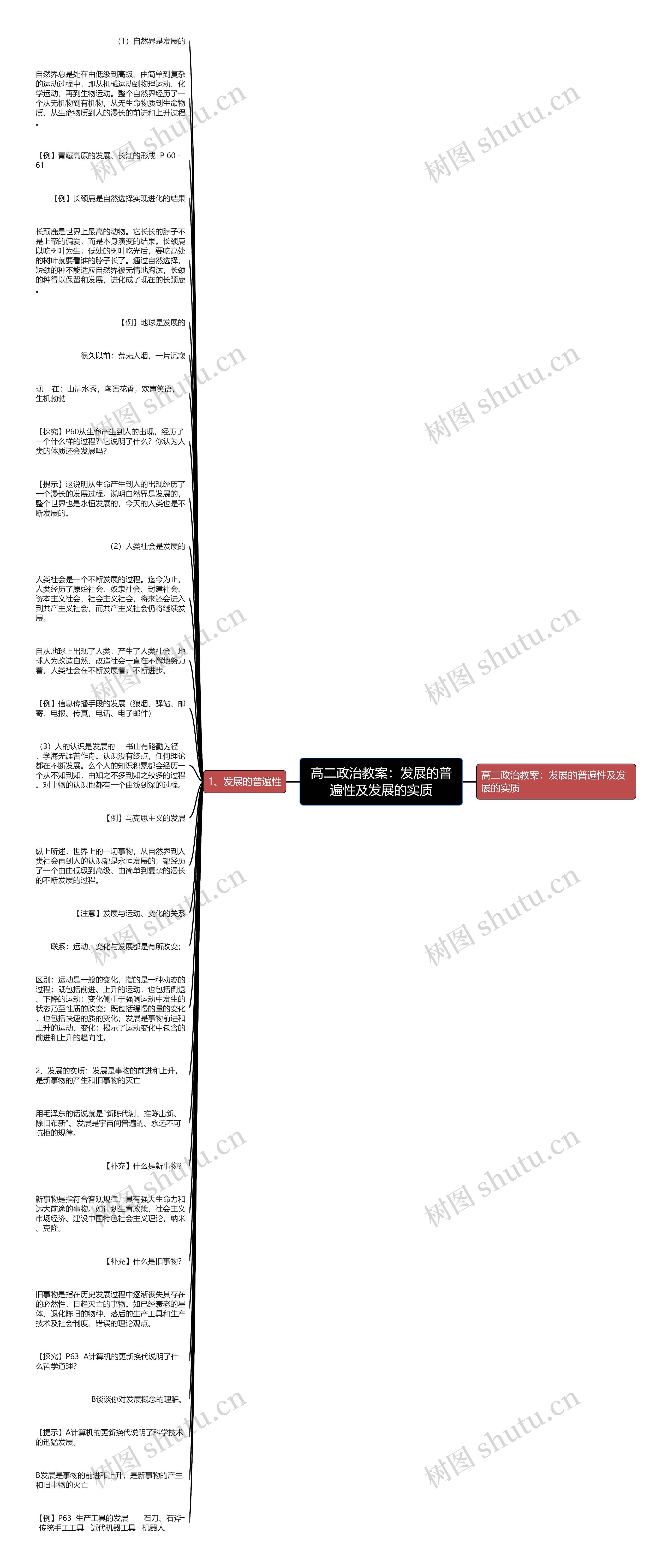高二政治教案：发展的普遍性及发展的实质