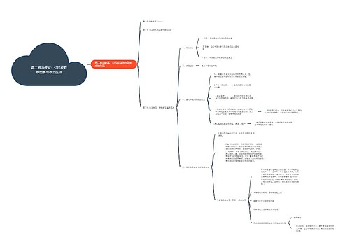 高二政治教案：公民应有序的参与政治生活思维导图