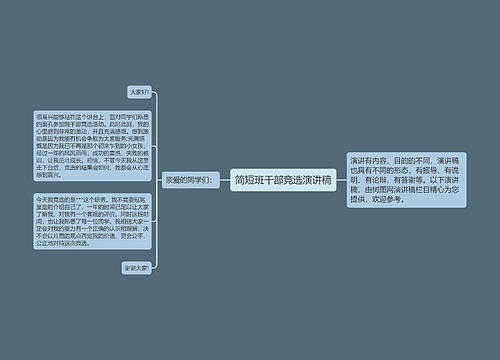 简短班干部竞选演讲稿