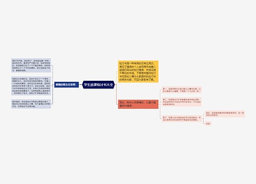 学生逃课检讨书大全