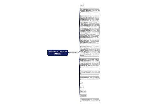 办公室文员个人原因2020辞职报告