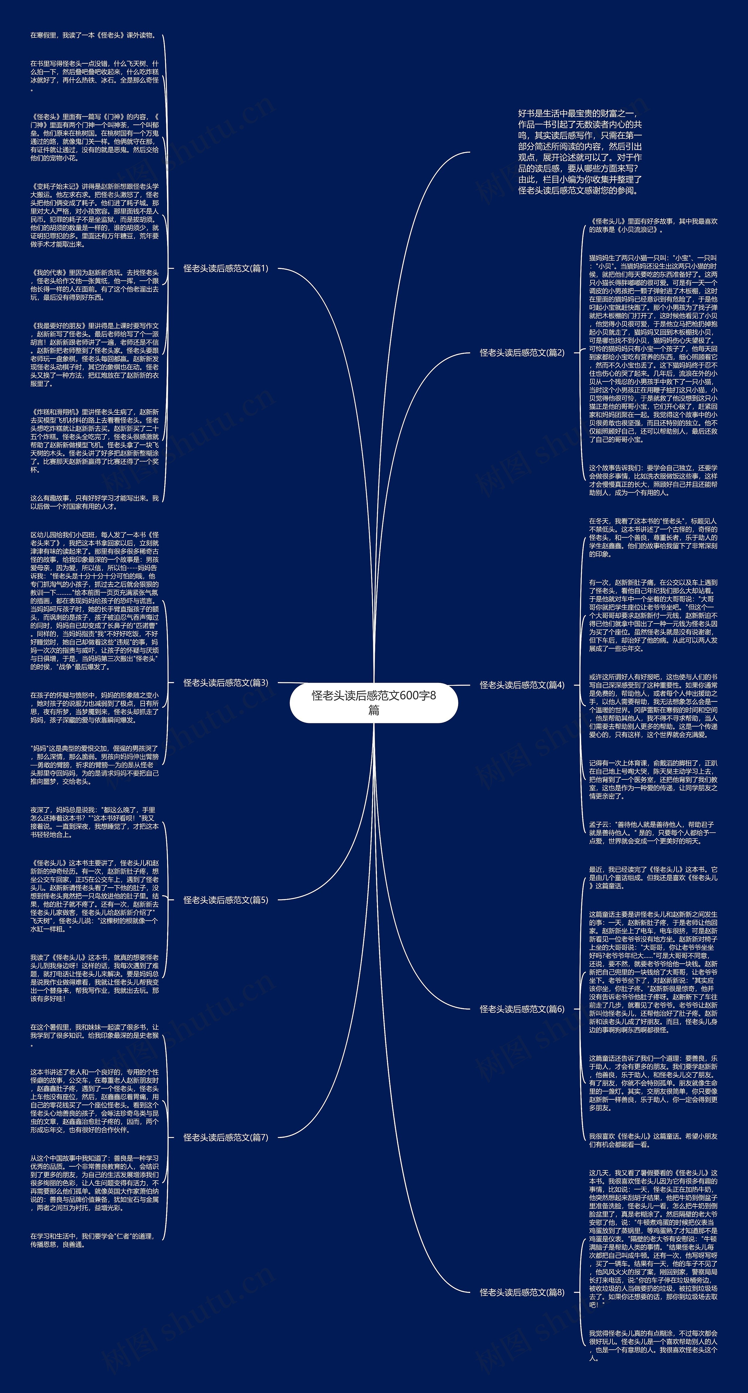 怪老头读后感范文600字8篇思维导图