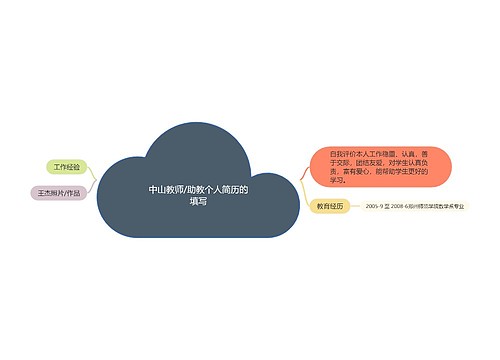 中山教师/助教个人简历的填写