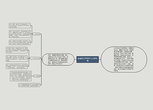 企业员工2020个人工作计划
