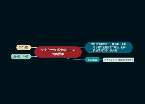 长沙护士/护理大学生个人简历模板