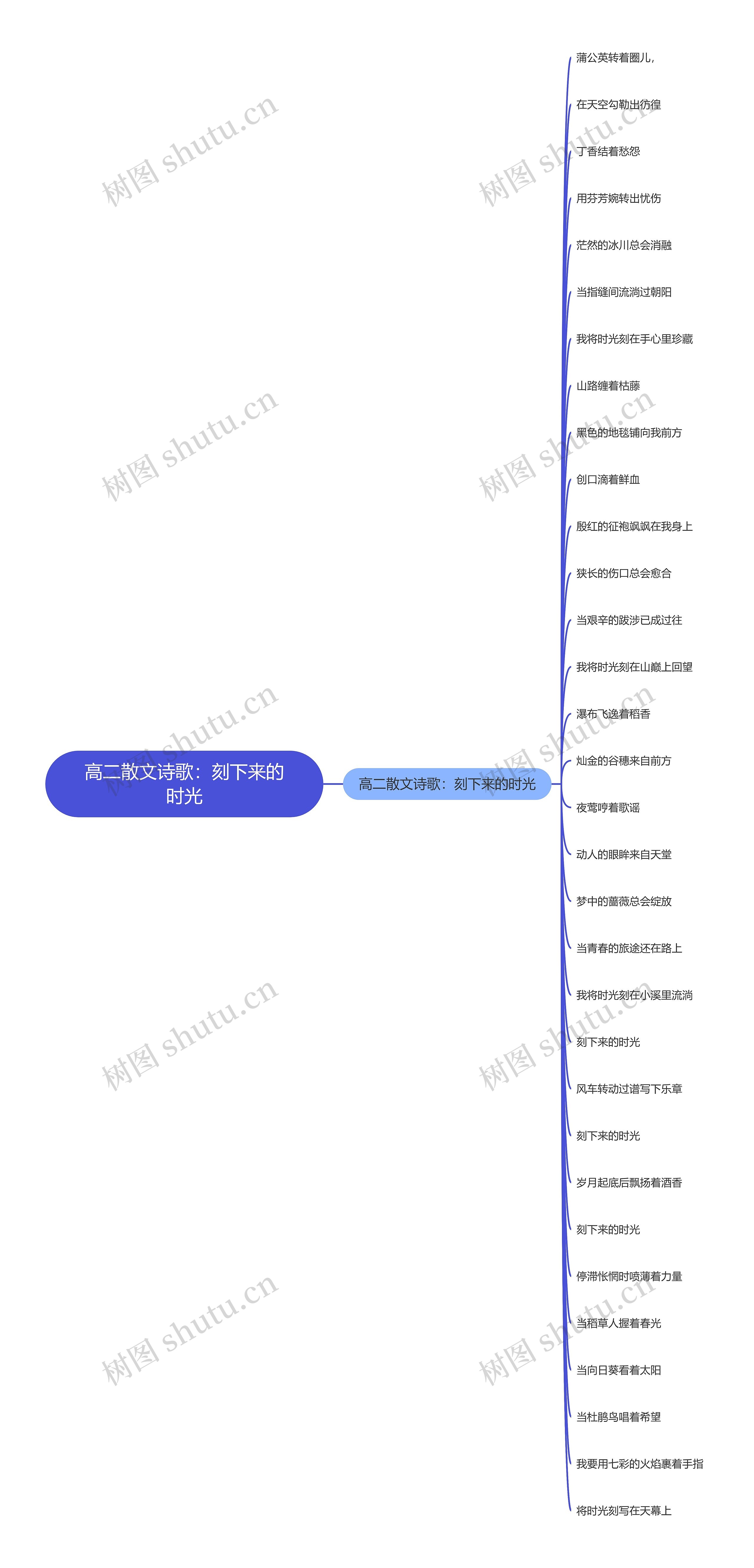 高二散文诗歌：刻下来的时光