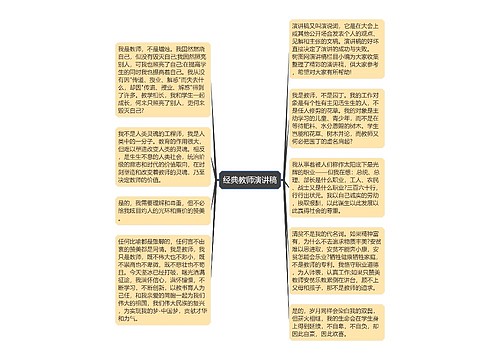 经典教师演讲稿