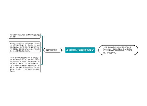 400字的入党申请书范文