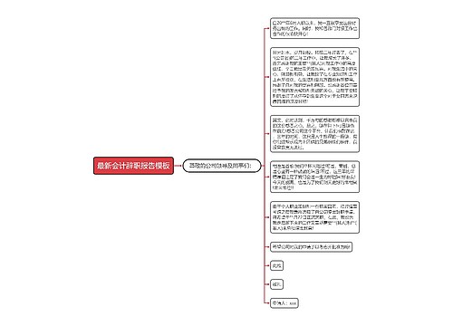 最新会计辞职报告模板